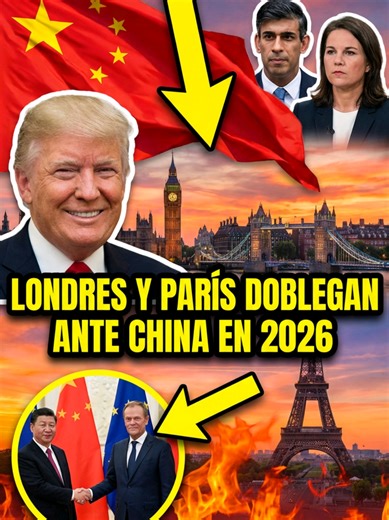 🚨 mira esto: ¡histórico! londres y parís corren a pedir ayuda a china mientras europa se quiebra. trump lo advirtió: el globalismo es una estafa. ¡américa first o nada! 😱 #trump2026 #europa #china #globalismo #noticiasusa
