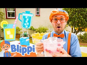 Blippi's Lemonade Stand Lesson | Blippi Learns | Learn Colors and Science with Blippi! - Videos For Kids