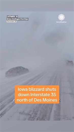 Iowa Blizzard Closes Interstate 35 Near Des Moines