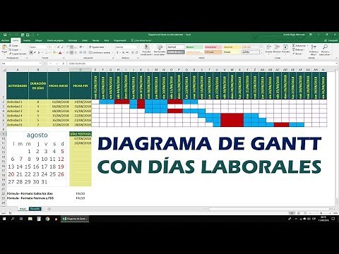 Gantt chart with workdays in Excel 💎
