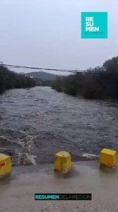 ¡MIRÁ CÓMO SE ENCUENTRA EL RÍO ANISACATE! 😯 👉 Es el registro a la altura del Puente 9 de Julio. La crecida supra el 1,1/2 mts. Lo que dejó la tormenta de Santa Rosa ... ☔ | Resumen de la Región