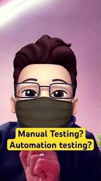 Manual Testing and Automation Testing? #shorts #youtubeshorts #short