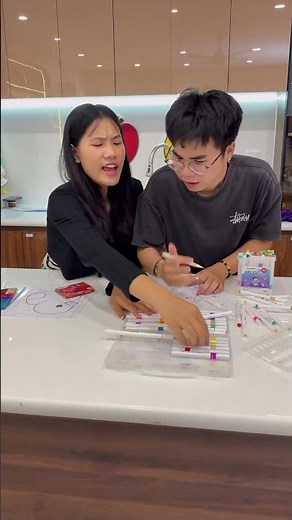 SH - Cuộc thi vẽ tranh || Sister vs Brother: Drawing competition 🎨 #shorts
