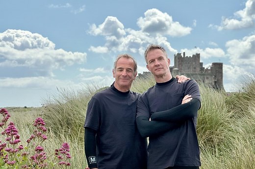 Robson Green's Weekend Escapes: Surfing and rock-pooling on the Northumberland coast with actor Rupert Penry-Jones