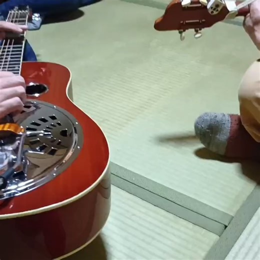 144 reactions · 19 comments | 初めてドブロというものを間近に #oldtime #julieannjohnson#dobro #fiddle#banjo | Bosco Bosco | Facebook