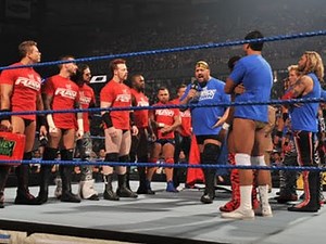 SmackDown: Six-Man SmackDown vs. Raw Tag Team Match