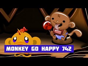 Monkey GO Happy: Stage 742 — Cookie Monster · Free Game · Walkthrough