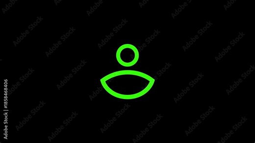 Basic profile user icon designed for apps, websites, or login forms in minimalist style