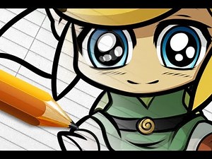 How to Draw Chibi Link From Legend of Zelda - Full Digital Art Course - HD