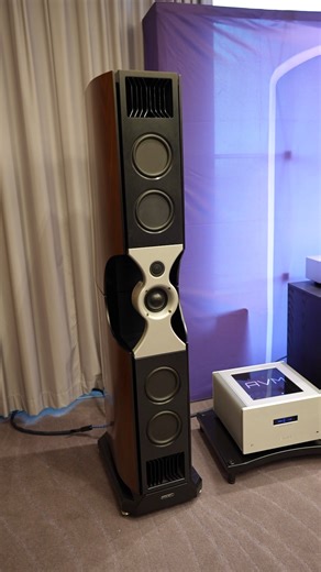 Audiophiles.eu on Instagram: "The little PMC FACT Fenestria loudspeakers on AVM electronics. Using PMC’s Advanced Transmission Line (ATL) bass-loading with four carbon-fibre woofers, a 75 mm soft-dome midrange and a 19.5 mm Sonomex soft-dome tweeter. 1.7 m tall and weighing 80 kg. #highendaudio #loudspeakers #loudspeaker"