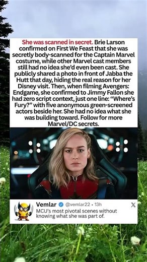 Why Brie Larson Secretly Filmed Marvel Scenes Nobody Knew About