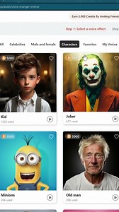 Modificador de voz online com inteligência artificial que soa surpreendentemente real