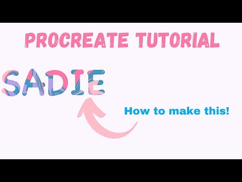 Procreate Tutorial- Custom Name Drawing | Quick+Easy!