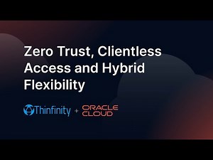 Thinfinity Enterprise VDI on Oracle Cloud: Secure, Fast, and Clientless