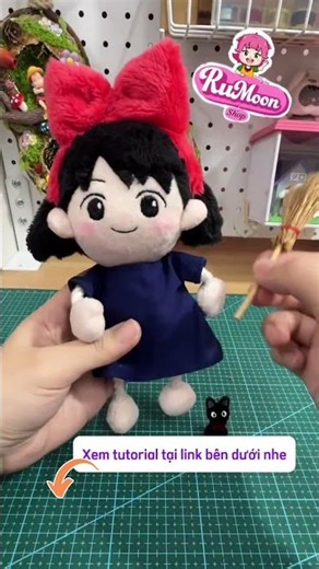 Make Kiki Doll Plush #handmade #kiki #ghibli #diy #plush #plushies #doll #dollplush