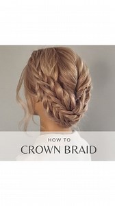 Melbourne Bridal Hairstylist/Educator on Instagram: "♡ Crown Braid ♡ Here’s how to create my double crown braid with extra texture.. The ultimate textured boho goodness! Steps: Begin with 3 ponytails halfway down the head leaving any desired face framing out. Topsy tail each ponytail by pulling the ends through. Pinch and pull crown area and inside section only of each of the outside ponys for added texture. Create 4 braids of your choice with the remaining hair – I went with fishtail braids. Pi