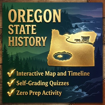 Oregon State History | Digital Interactive Map, Quiz & Timeline