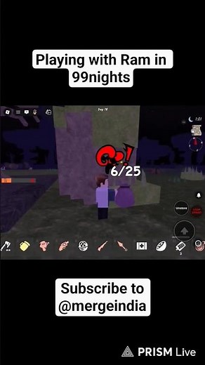 playing with Ram in 99nights in the forest gameplay #roblox #robloxedit #99nights #gaming