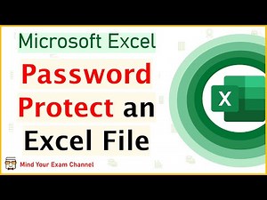 Password Protect Excel File | Set Password on Excel Workbook | Secure Excel File with Password