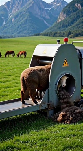 Sheep Wool Shearing Process | Satisfying Short🤯😱😂