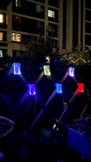 7-Color Solar Deck Lights 🌈✨ | Auto On/Off Fence & Step Lighting #diy #garden #home #outdoors