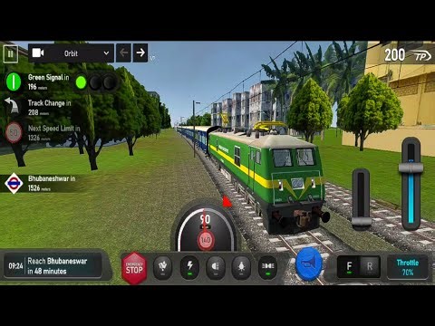 Indian Train Simulator Gameplay | WAG-9 Engine | ICF BLUE Sleeper Class Coach Train Driving Games