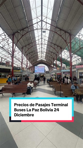 Precios de Pasajes Terminal Buses La Paz Bolivia 24 Diciembre @La Llamita Gustosa y ReCuriosa @Llamita Gustosa Curiosa #bolivia #terminalbuses #preciopasajes #viajesbolivia #24diciembre