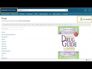 How to search Davis's Drug Guide for Nurses through Dynamic Health