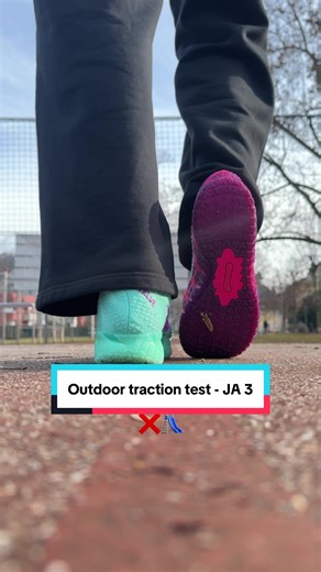 Outdoor Traction Test for JA 3 Basketball Shoes