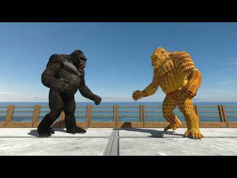 Honey War on Tiny Bridge! Mutant Primates vs Honey Itself - ARBS
