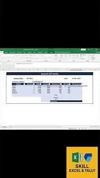 Dynamic GST Invoice in Excel | Auto Calculation Bill Template Hindi