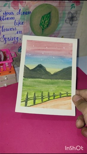 Easy poster color painting #youtubeshorts #subscribemychannel #artvideo #painting #postercolour #art