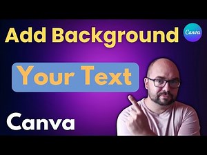 How to add Background Color in Text in Canva