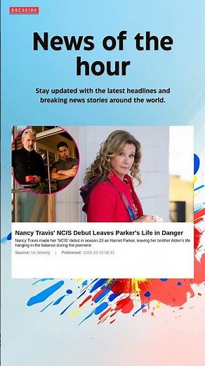 Breaking News: Nancy Travis' NCIS Debut Leaves Parker's Life in Danger #Nancy