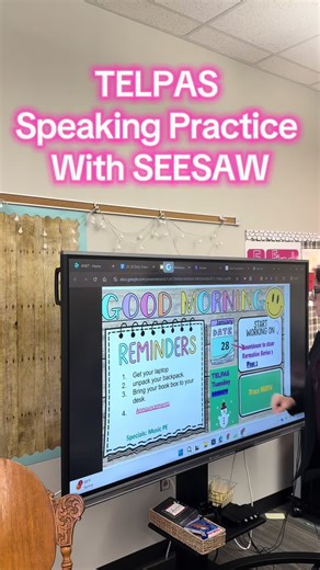 Best app to help our EB students practice for their language assessment. We love #seesaw #fyp #TELPAS #languagelearning #teacherfollowteachers @charlenii @Seesaw
