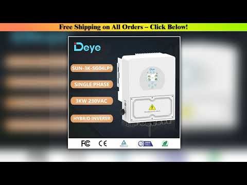 Deye 3KW Hybrid Inverter SUN-3K-SG04LP1 Single Phase 2 MPPT 24V 48V Battery With RS485/CAN