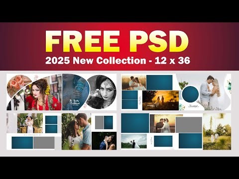 Wedding Album Templates – Free PSD Collection 12x36 Repeat Creation