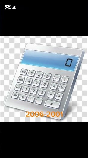 Evolution of Windows calculator. logos (2012-1995)