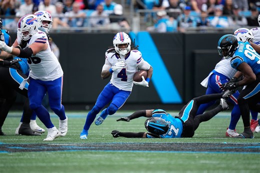 Bills’ James Cook’s historic day is one no NFL running back has matched in 2025