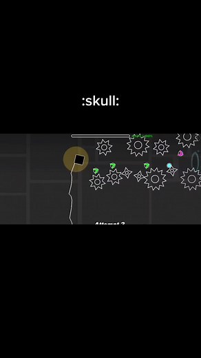 Geometry Dash GD | Skull Emoji Gameplay