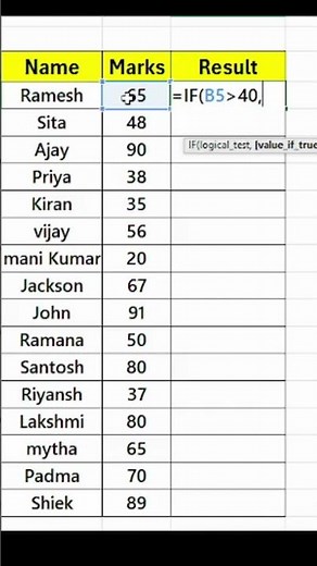 IF Function in Excel - Easy Guide #excel