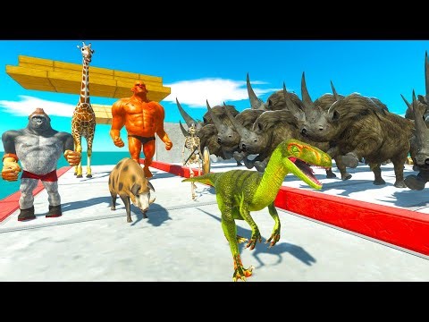 Animal Tide Challenge | Dinosaurs, Fantasy or Mutant Primates Win? - Animal Revolt Battle Simulator