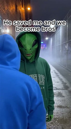 Alien bro saved me and we become bros #alien #funny #viral #alienstory #journey #memes #aliens