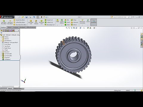 How to create a cogwheel on solidworks #solidworks