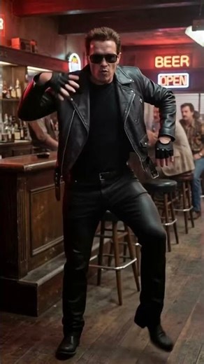 terminator robot dance mode on