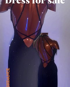 This elegant new dress for sale is available in our atelier and on our website https://www.flashdance.it #new #black #dress #wonderful #ballroom #dance #ballroomdance #dressforsale #competition #handmade #madeinitaly #atelier #couture | Flashdance Abiti da Ballo | Facebook