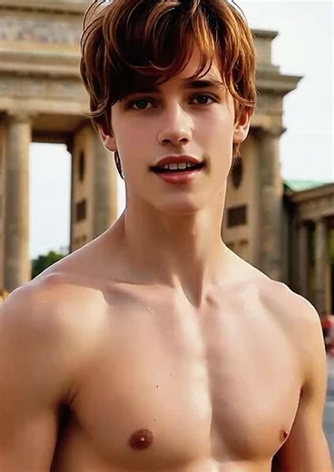 Blonde Boys in Berlin: Fun and Style at Brandenburg Gate