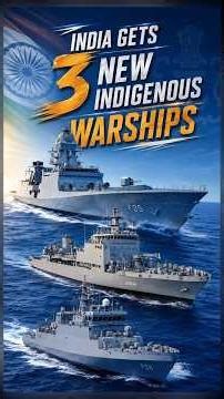 India Gets 3 New Indigenous Warships