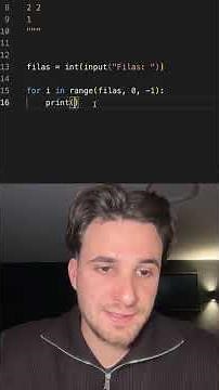 🔻 ¿Puedes generar este patrón SOLO con un for? 😏 #Python