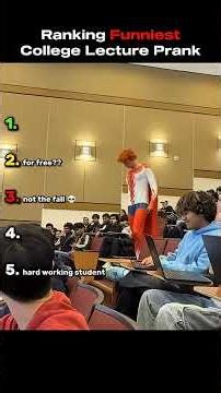 Ranking Funniest College Lecture Pranks #memes #shorts